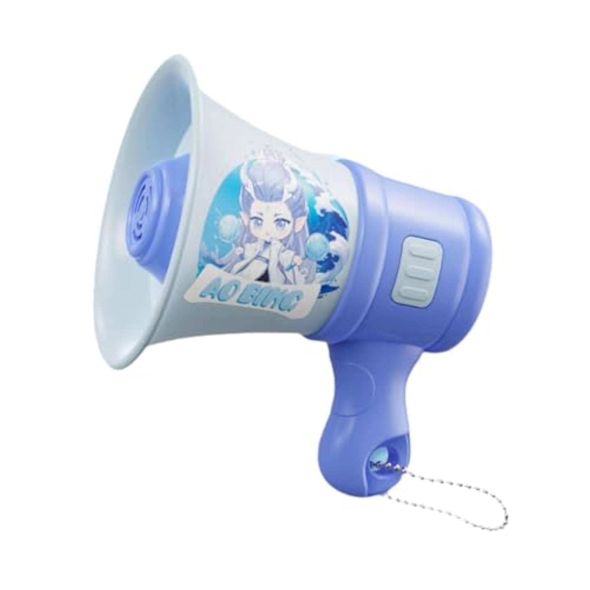 Kids Megaphone Keychain Toy Speaker, Blue