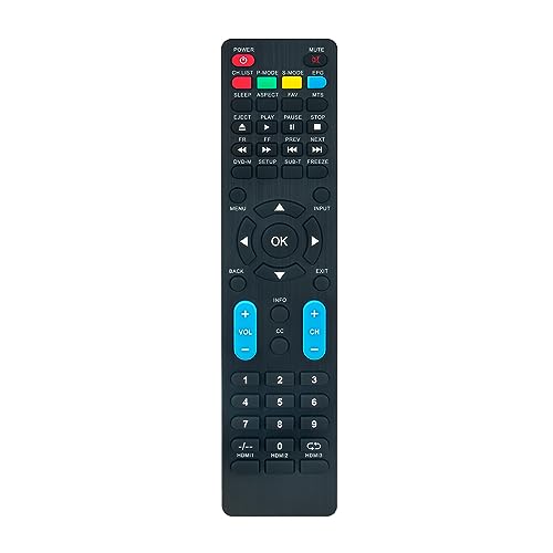 ROLLGAN Replaced Remote Control Fit for ATYME TV 550PM7UD 650AM7UD 320AM5DVD 320PM5HD 490AM7HD 395AM7HD 395AM7DVD 550PM8HD 550AM7UD 550PM7UD