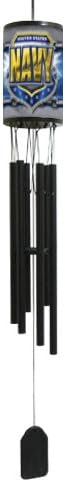 TAGZ SPORTS UNLIMITED U.S. Navy Metal Decorative Hanging Wind Chime 33 inch Long