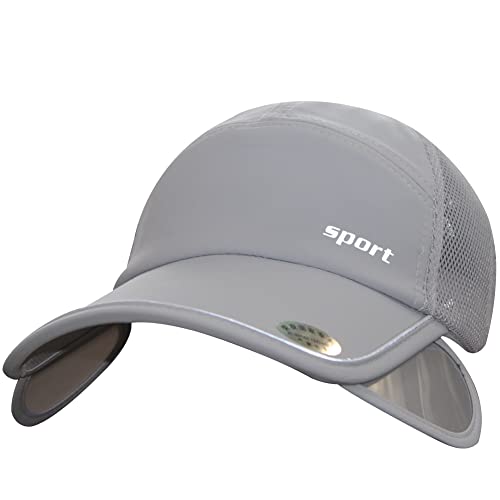 Gorra de béisbol retractil para mujer con visera ancha