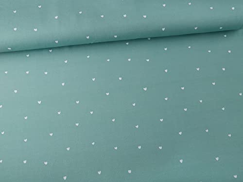 Mamasliebchen Jersey-Stoff Gelato Hearts #Mint (0,25m) Herzen Mint Meterware für Damen und Kinder Cover