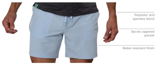 Image of Chubbies Everywear Men's Shorts - Mens Shorts Casual 6in Inseam, Elastic Waist, Water-Resistant, Zipper Pocket