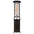 BALI OUTDOORS Propane Patio Heater, Stainless Steel Standing, 36,000 BTUs Portable Commercial Outdoor Gas Patio Heater with Glass Tube for Deck, Garden and Porch