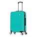 Preston Morgan Medium Suitcase on 4 Dual Spinner Wheels Super Lightweight ABS Hard Shell Hold Check in with Built-in TSA Lock (Mint Green, 75L)