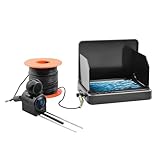 ポータブル魚群探知機 水中ハンドヘルド 1080P 4.3インチ LCD 水中 220° 釣りカメラ ナイトビジョン付き 井戸探査、特定の水中作業など多用途
