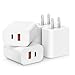 [4 Pack] USB C Charger Block Fast Charging Multiport Adpater [PD 20W USB-C & QC 3.0 USB-A Port] for iPhone 17/16/15/14/13/12/11/X/8, iPad, Galaxy, Google & More