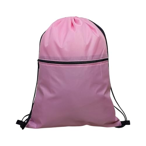 Mochila sacola esportiva academia Gym Bag unissex impermeável (rosa)