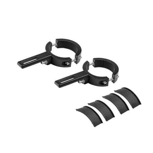 Soporte para foco de moto ajustable con fijación antivibración para barra antiniebla