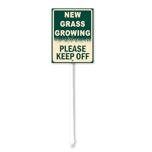 SRongmao New Grass Growing Keep Off Sign for Yard with