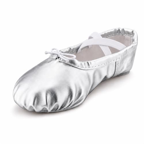 MSMAX Ballet Shoes for Girls Toddler Boys Split Sole Dance Slipper for Toddler/Little Kid/Big Kid