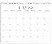 Calendar 2026-2027 - Wall Calendar from July 2026 to December 2027, 2026-27 Wall Hanging Calendar Planner with Thick Paper, 12" x 14.5", Black
