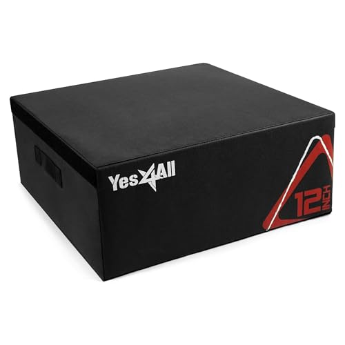 Box pliométrique 3 en 1 en mousse Yes4All pour entraînement saut et MMA