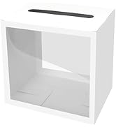 SietDESEO White Card Box for Party with Clear Window Box for Cards Receiving for Wedding Birthday...