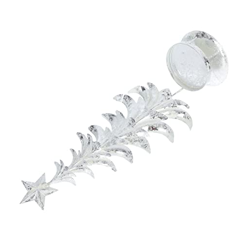 Uonlytech 4Pcs Iron Decorations Candlesticks Holders Candleholder Center Tea Votive Exquisite Tree Wedding Light Candle Gifts Pillar Decor Winter Showcase Adorn Christmas Desktop Event #TOP4