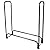Pure Garden 4ft Firewood Rack Outdoor Wood Rack Log Holder - Heavy Duty Tubular Steel Fire Wood Racks Outdoor or Indoor Wood Storage - Wood Pile Stacker Organizer for Patio Kindling and Logs