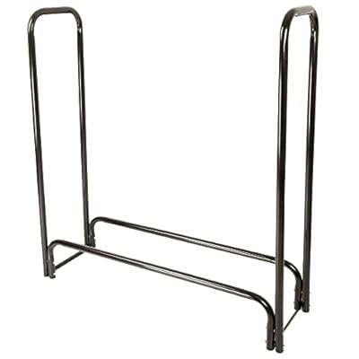Pure Garden 4ft Firewood Rack Outdoor Wood Rack Log Holder - Heavy Duty Tubular Steel Fire Wood Racks Outdoor or Indoor Wood Storage - Wood Pile Stacker Organizer for Patio Kindling and Logs