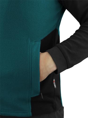 normani Fleece Weste für Damen mit Reißverschlusstaschen, Stehkragen, ZIP-T3K System Farbe Petrol Größe L