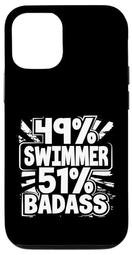 ���j�`�[�����[���A 49% �X�C�}�[ 51% Badass �X�C�}�[ �X�}�z�P�[�X iPhone 12/12 Pro �p