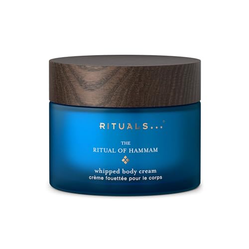 RITUALS The Ritual of Hammam Body Cream, Feuchtigkeitsspendende Körpercreme mit Arganöl und Eukalyptus, Nährende Formel für seidig weiche Haut, 220 ml Glastiegel