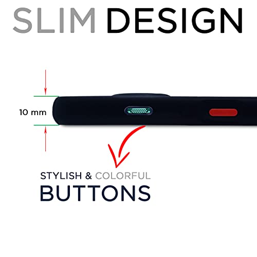 Image of Pikkme Oneplus Nord 2T 5G Back Cover | Hybrid Smoked Back | Full Camera Protection | Raised Edges | Super Soft-Touch | Bumper Case for Oneplus Nord 2T 5G (Black)