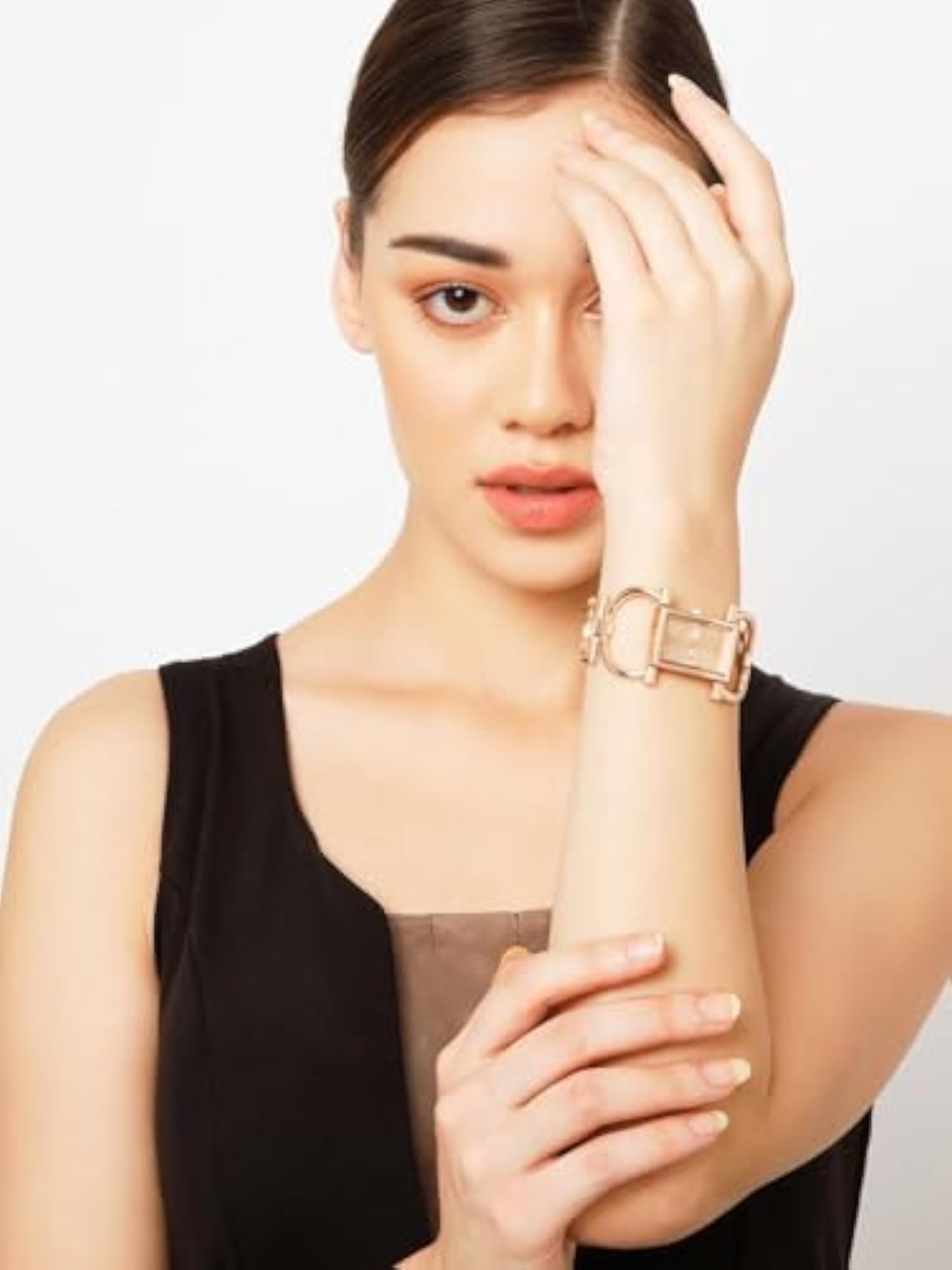 Women's Stylish Analog Watch with Spider Copper Dial