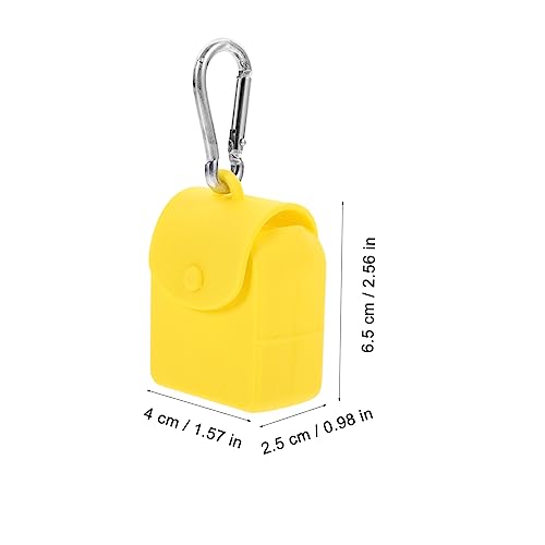 2pcs Silicone Storage Bags with Hanging Hook Mini Coin Purse Keychain Portable Earphone Organizer Pouch for Travel and Everyday Use2