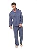 INSIGNIA Mens Woven Pyjamas Traditional with Logo Pocket (UK, Alpha, 3XL, Regular, Regular, Grey) #4