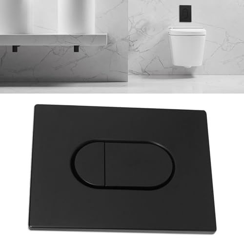 Actuator Plate Toilet Flush Actuation, 2 Quantity and Start & Stop Actuation for Small Inspection Chute Vertical Mounting (Black)