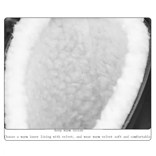 CLSQLXYJZC Men's Winter Warm Rubber Boots, Outdoor Waterproof Non-slip Winter Warm Fur Lined Mid Calf Rain Boots for Men, Garden Wear Width Hunting Shoes, for Agriculture and Industrial Working4