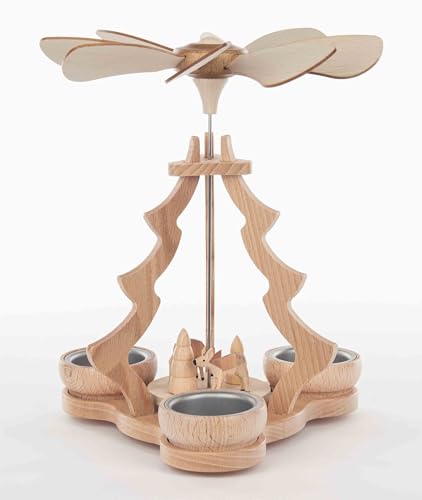 Rudolphs Schatzkiste Tischpyramide mit Rehen und Bäumchen HxLxB...