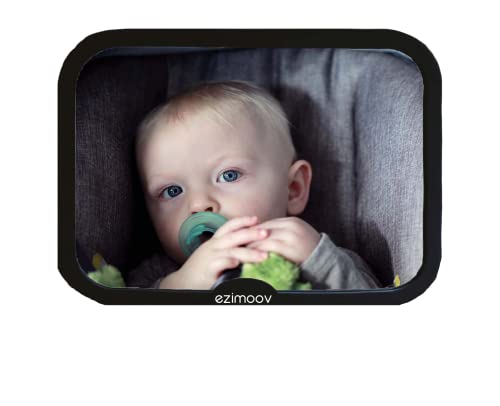 Ezimoov - Miroir Voiture Bébé Siège Arrière - Rétroviseur Siège-auto Dos à la Route pour Voir Votre Enfant en Toute Sécurité - Eco-Friendly Matière rpet et Emballage Recyclable - Vue Large et Net Cover