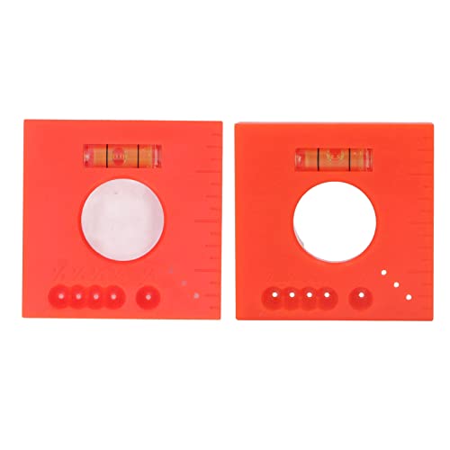 2PCS Portable Offset Ruler for Trim Marks, Parallel Lines Marking Tool with Level for Carpentry Woodworking Projects