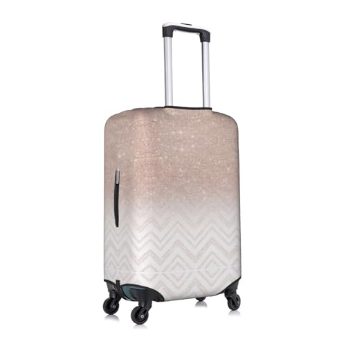 Housse de valise M blanche lavable en polyester résistant pour voyage - 2