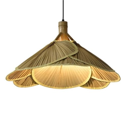 Lustre Tropical en Bambou pour Illuminer Votre Salon et Table Basse