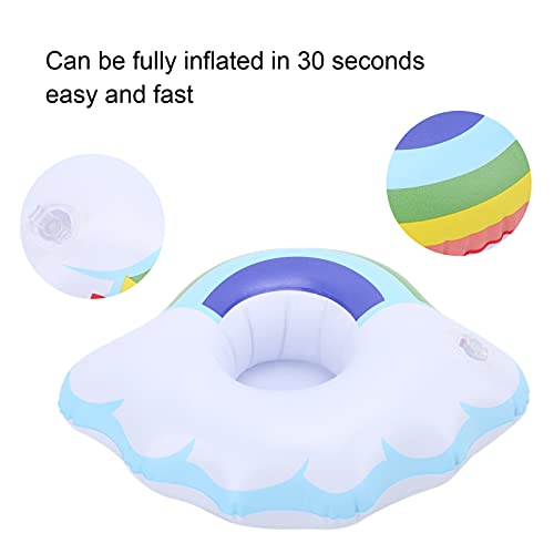01 Porta-copos flutuantes infláveis, suporte inflável para bebidas, nuvem leve e enxágue interessant