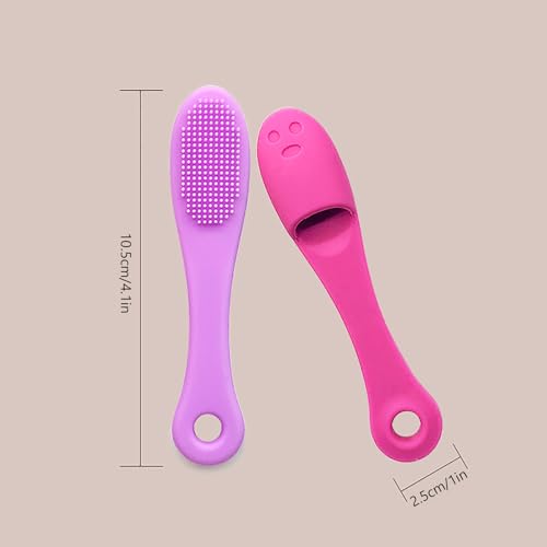 Image of E I F E R Silicone Dog & Cat Finger Toothbrush - Ergonomic, Anti-Slip Design, Gentle Dental Care for Small Breeds, Puppies, & Cats - Pack of 6