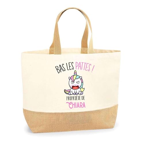 Sac jute Chiara pour vos courses et journées plage avec style
