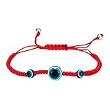 EIWNFINGWITE New 2026 Red String Hamsa Hand Nazar Turkish Round Maicrame Bracelet Women Fashion Kaballah Lucky Rope Handmade Jewelry Present Accessories Creative Gift