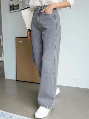 Image of KOTTY Women's Relaxed Fit Solid Stretchable Jeans