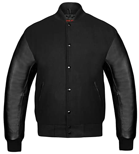 Image of Brutul Bee Original Leather Varsity Letterman Jackets Wool & Leather Original American Style Varsity Jackets