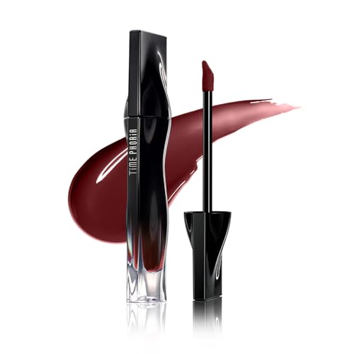 TIMEPHORIA STELLAR DUST LIP STAIN-Long Lasting, Waterproof and Transferproof Lip Tint, Glossy Finish Lip Gloss, Lightweight Lipstick, High Coverage, Vivid Color (09)