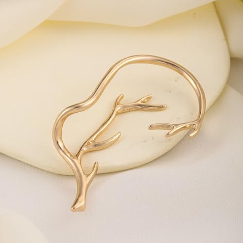2Pcs Antler Earrings Gold Cuff Earrings for Women Tree Branches Ear Cuffs Climber Earrings No Piercing Jewelry for Women2