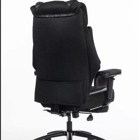 Image of Dowinx Big and Tall Office Chair with Massage Lumbar Support,Mesh Computer Gaming Chairs with Footrest (Black)