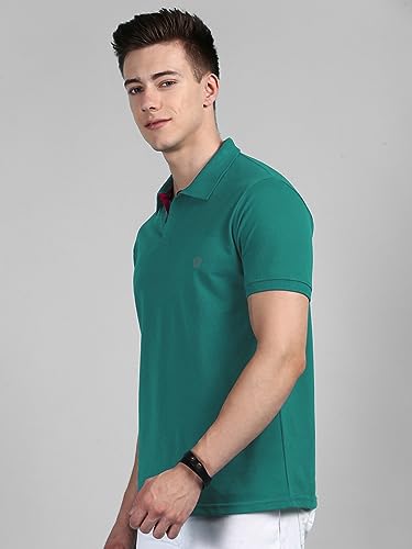 Image of Lux Cozi Men Cotton Solid Regular Fit Polo Shirt