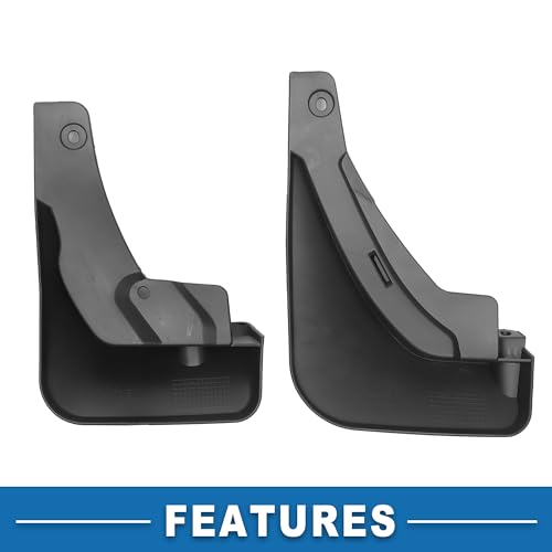 Image of Mud Flap Splash Guard with Mount Accessories Front & Rear Side Mud Guard for Lexus NX250 L4 2.5L Base 2022 (Set of 4), 31x28x14cm, Black