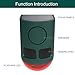 Solar Motion Sensor Alarm Outdoor - 129dB Loud Sound Noise Maker ,Multi-Band high-Frequency Ultrasound Motion Detector ,with Strobe Light， for Yard Farm Garden (1 Pack)