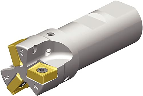 Image of WIDIA 6596066 90 Shoulder Mill VSM890 Metric End Mill 25MM Dia, 9.8MM Cut Depth, 89MM Length, Weldon Shank Cylindrical 3 Flutes