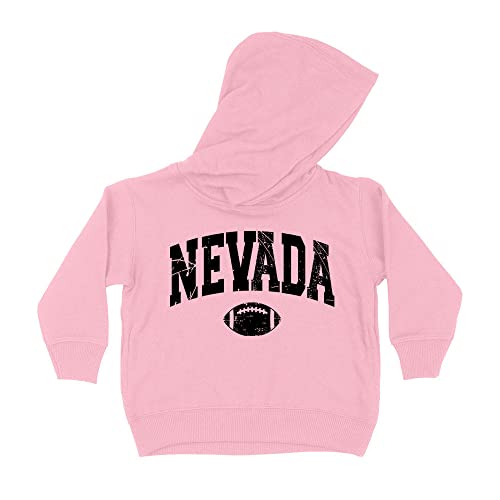 Football Nevada Collegiate Kids Hoodie Sweatshirt Toddler 5T Light Pink