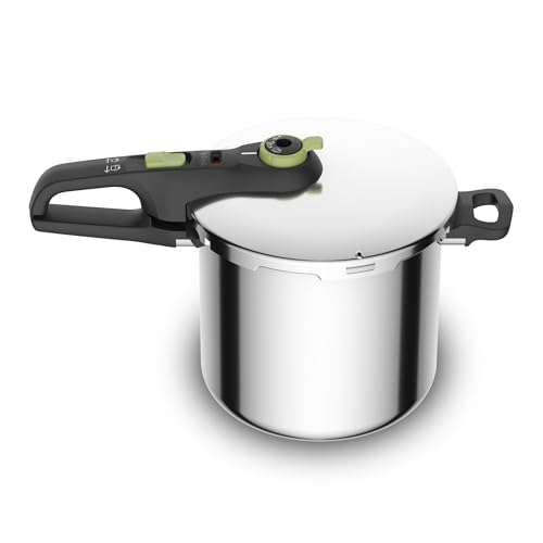 Tefal Secure Trendy 8L con cestillo P25844 - Olla a presión de 8L de capacidad, dos...