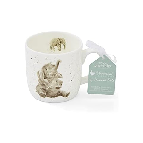 Wrendale by Royal Worcester Mug Role Model Elephants, Multi-Colour Cover